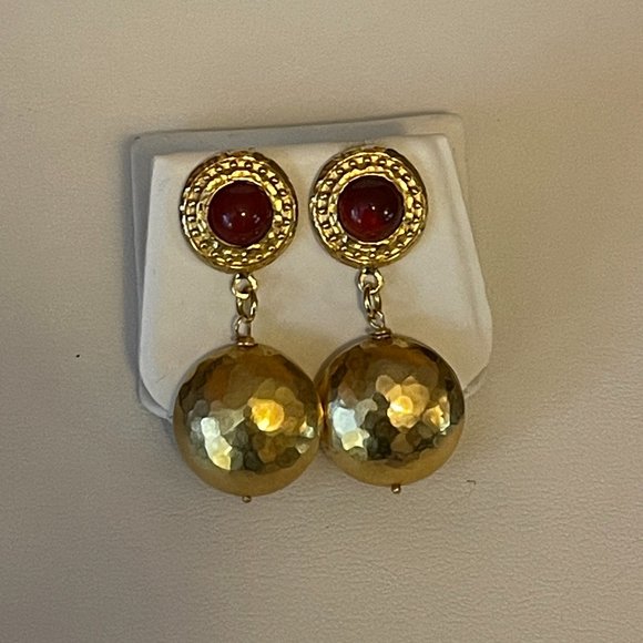 B Italy Jewelry - Vintage Bronzallure Milano Italy  18K Yellow Gold  Plated earrings